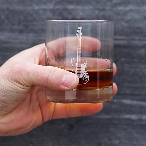 Miniatura 3 de Electric Guitar Rocks Glass - Music Gifts for Guitar Players, Teachers and Musical Accessories for Musicians that Play Guitar - 10.25 Oz Glasses