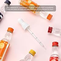 Vista 6 de Aieve Paquete de 6 pipetas con cuentagotas de vidrio compatibles con los sabores SodaStream Bubly Drops