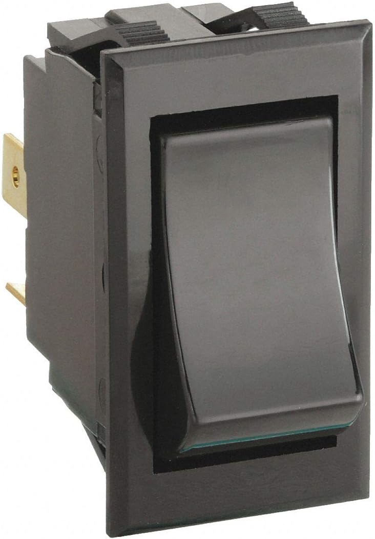 CARLING TECHNOLOGIES TIGK51-6S-BL-NBL SWITCH, ROCKER, DPST, 15A, 250V, BLACK (1 piece)