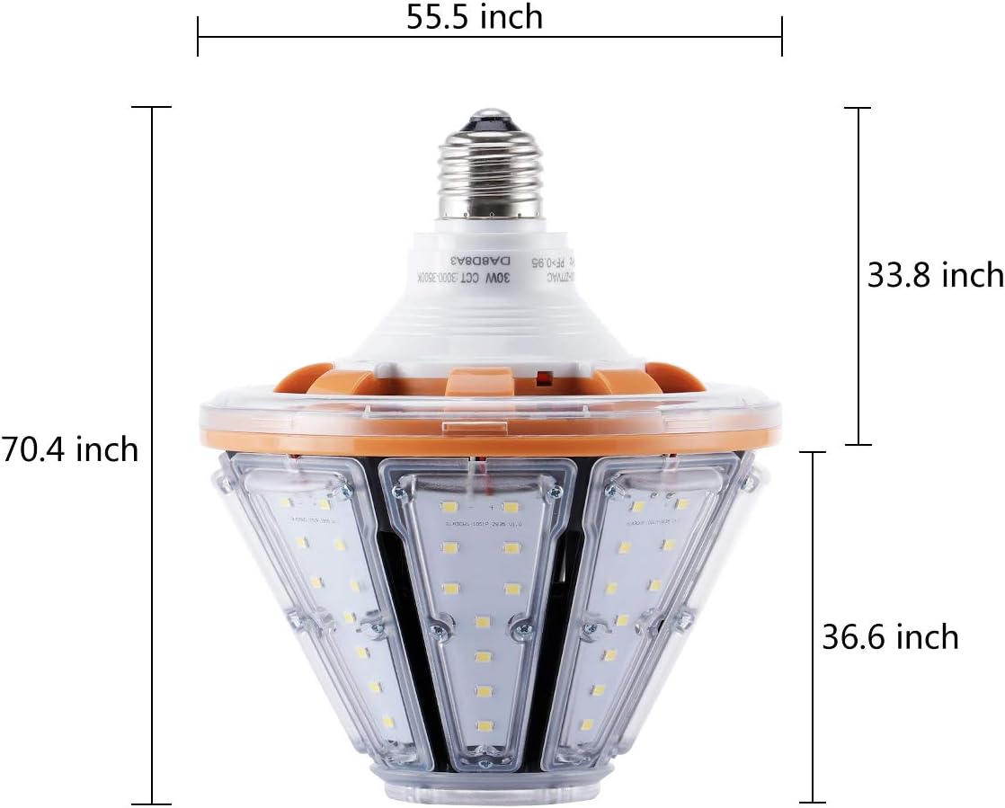 Crаzу Dеаlѕ 30W LED Corn Light Bulb,E26 Base,3000K,4200lm LED Light Bulbs for Garden Hotel Bar Theme Restaurant Haunted House Decoration Parking Lot Corridor Mall Street Light Fixture