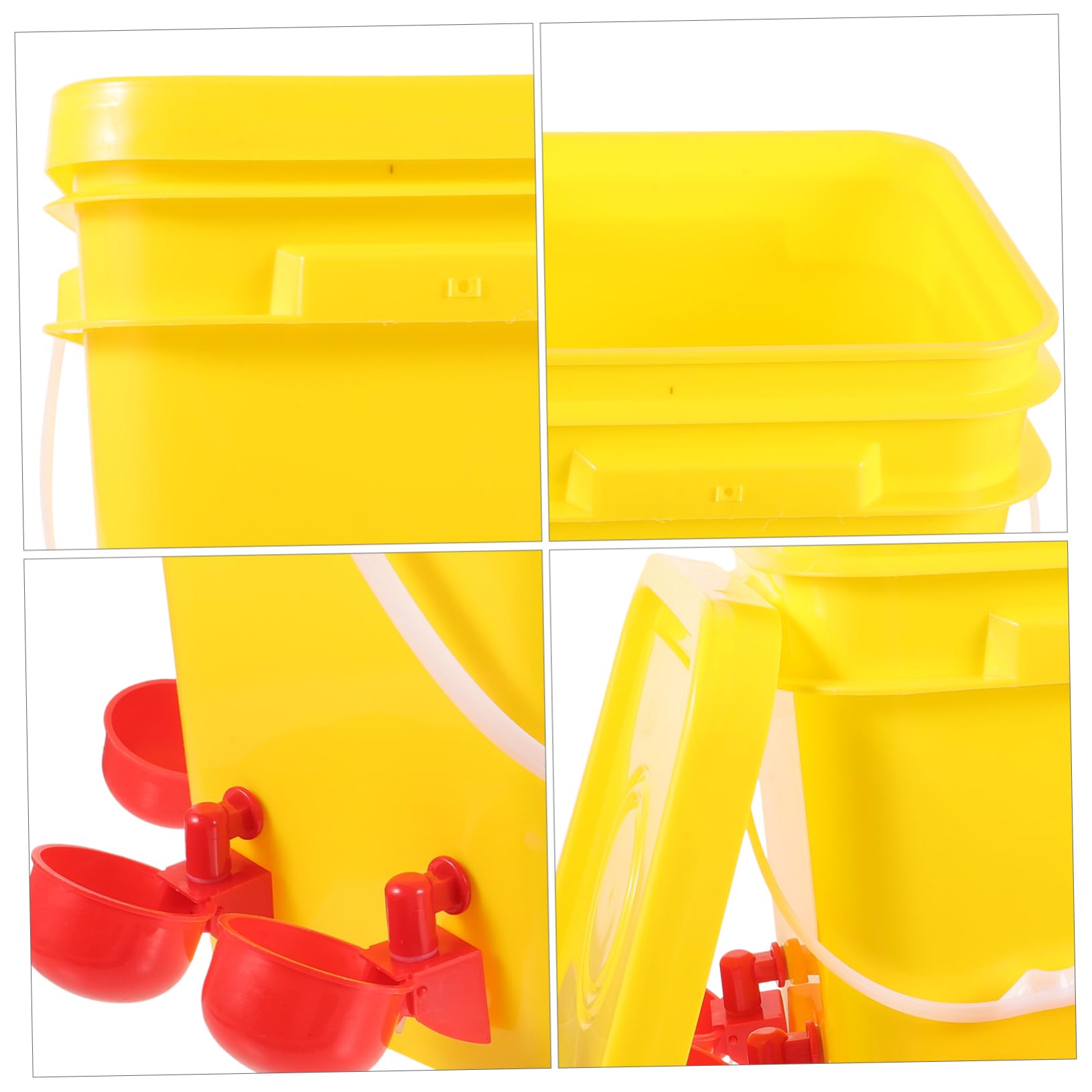 Sosoport Mangiatoia Per Pulcini in Contenitore Per Cibo Per Avicoli Portatile Forniture Per Allevamento Per Alimentazione Resistente e Facile Da Pulire