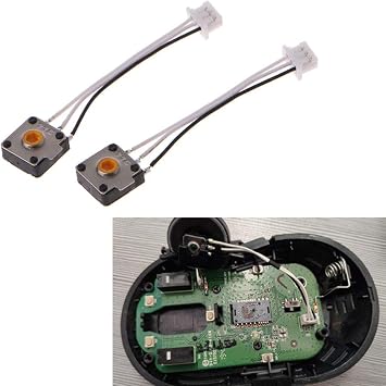 Tebatu Mouse Skate, 2 Pieces Encoder Decoder for R-Azer Mouse R-Azer Mamba HYPERFLUX Viper Mouse Wheel