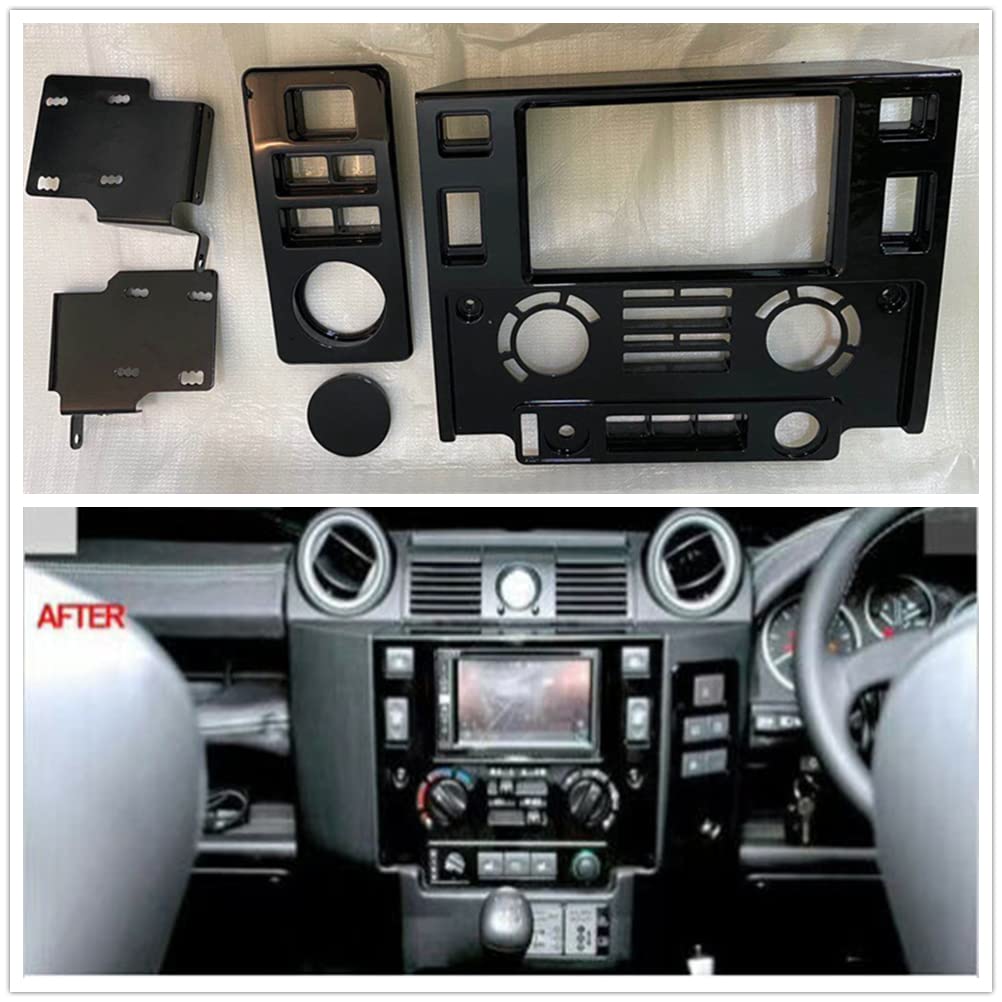 Kit de panneau de façade double DIN pour Land Rover Defender 90/110 L316 2007-2016