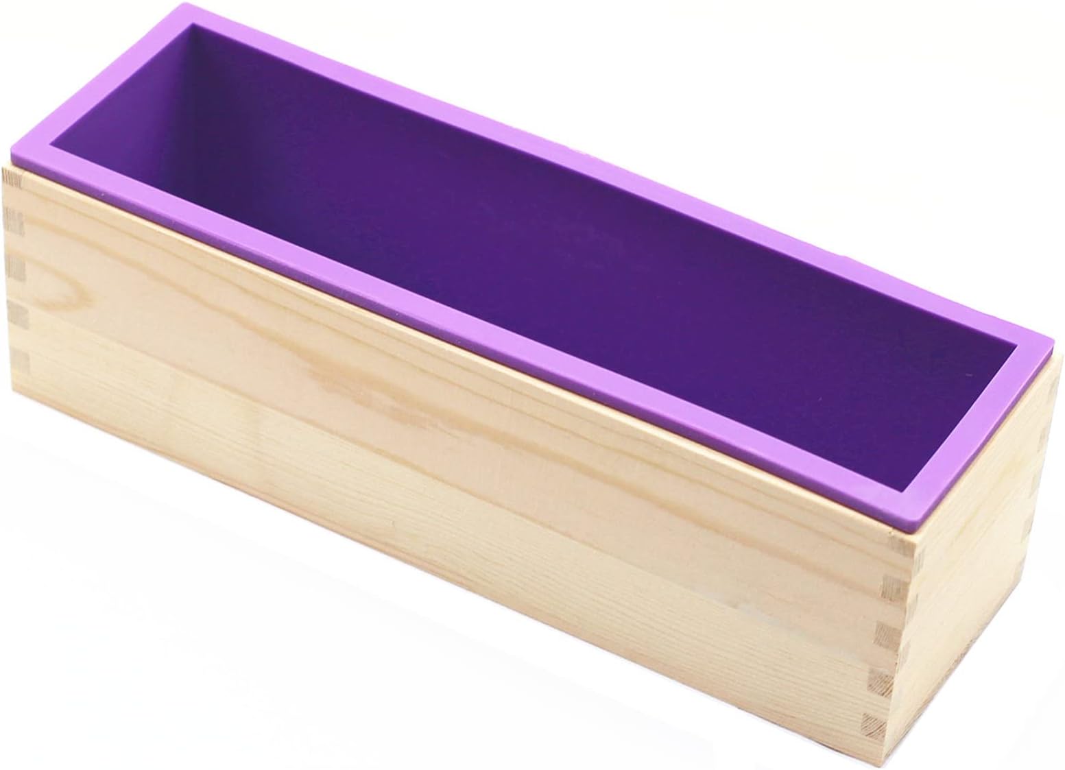 Flexible Rectangular Soap Silicone Loaf Mold Wood Box for 42oz Soap Making Supplies ¡­