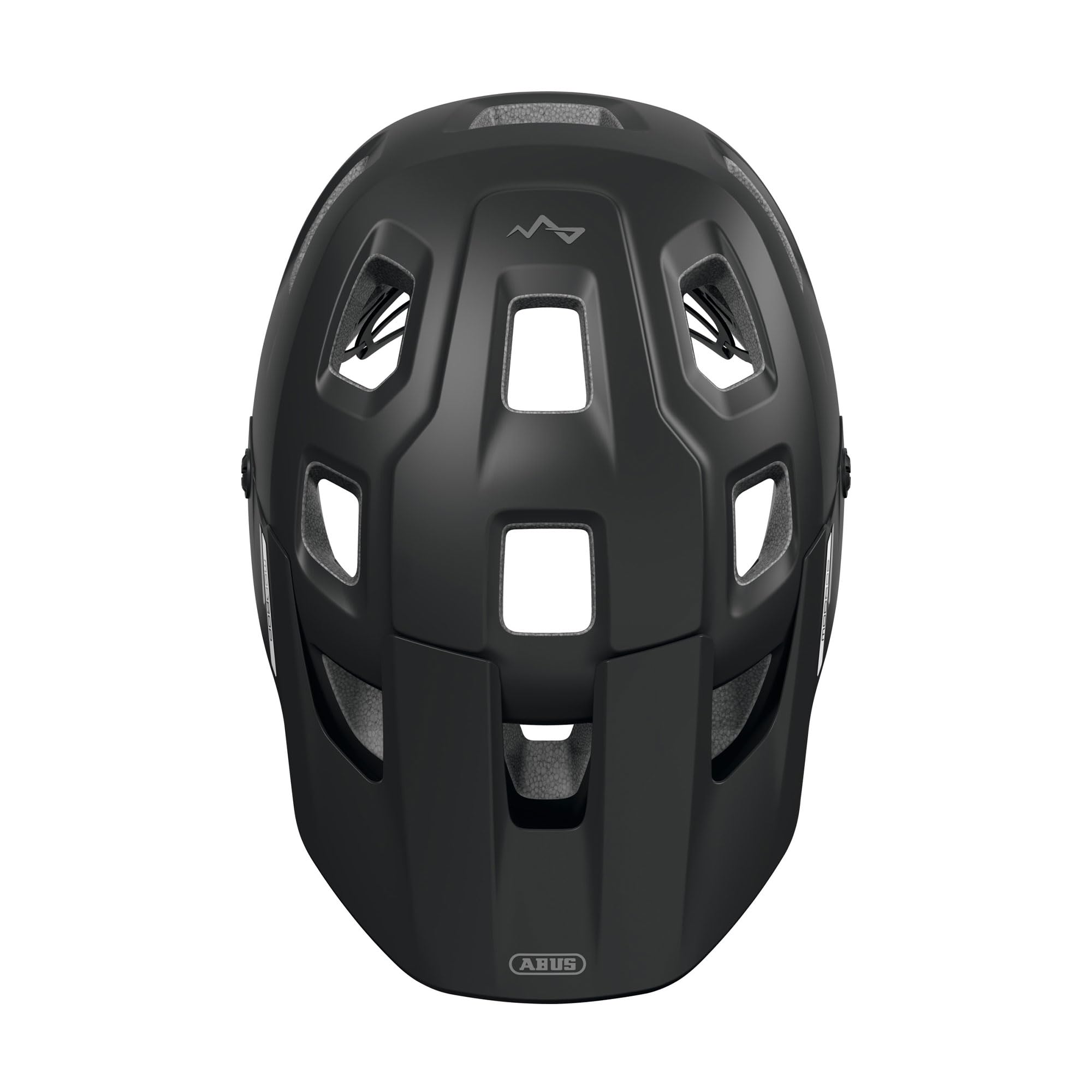 ABUS MTB-Helm MoDrop, Schwarz, L | In-Mold-Verfahren, Verstellsystem, Goggle-Halterung, Zopf-Öffnung