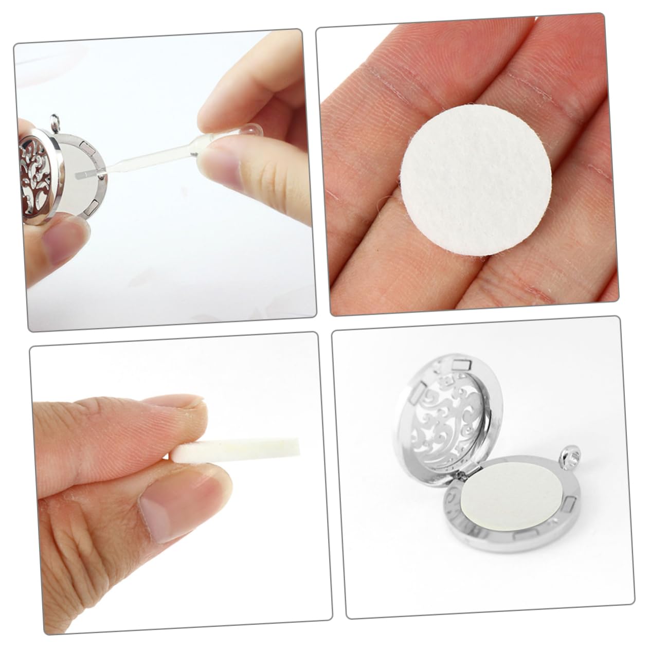 Cabilock 1000piezas Almohadillas Aromáticas Reemplazables para Difusores De Esencial Pads para Collares De Aromaterapia para Uso Diario