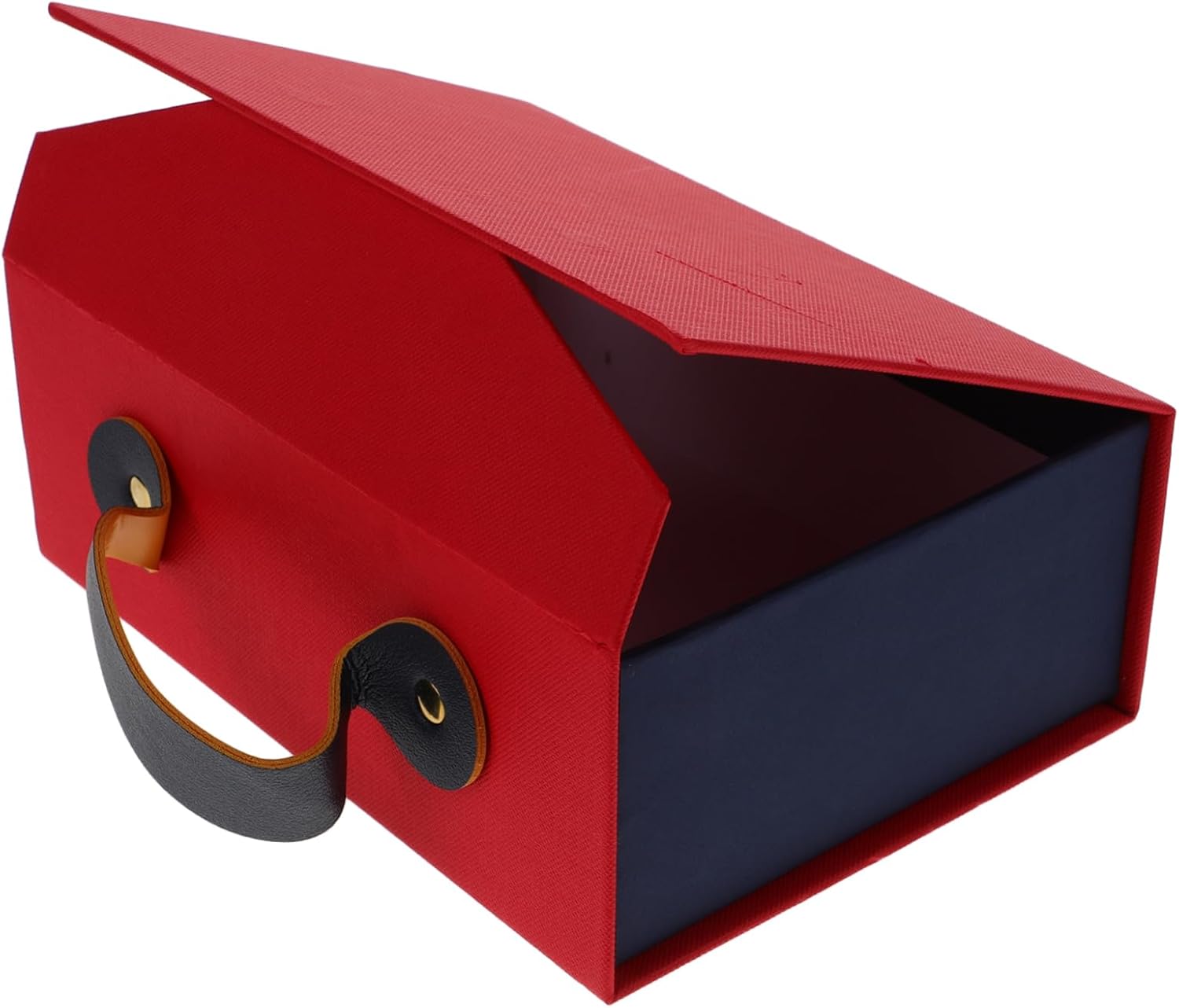 STOBAZA Creative Holiday Wrapping Box with Handle Multi-functional Container for Wedding Birthday and Party Favor Packaging Portable Design