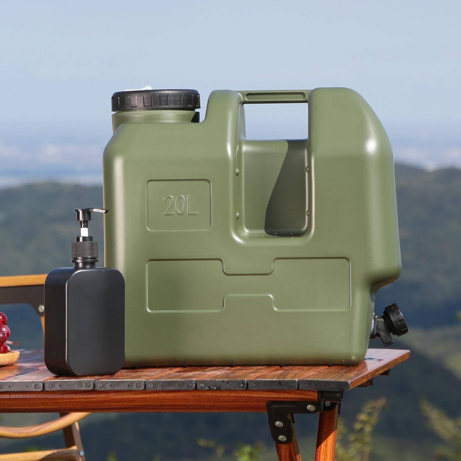 Tragbarer Wassertank,Leckdicht Mit Reinigungsbürste - Ohne Leckage Tragbare Wasserbehälter - Für Trinken Bei Outdoor-Aktivitäten Wie Wandern, Picknick, Reisen, Notfall, Roadtrip,