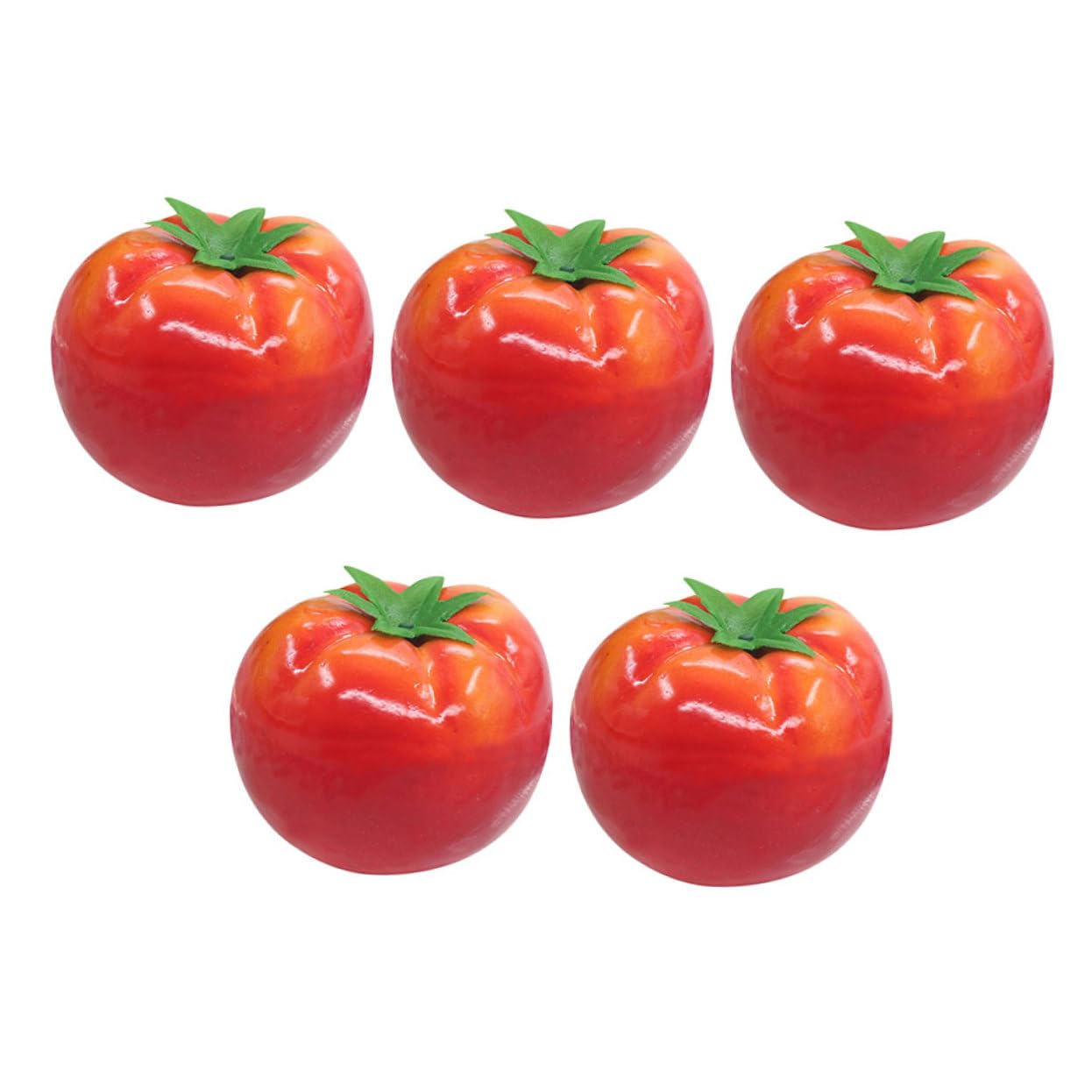 MAGICLULU 5 Set Finto Pomodoro Di Pomodoro Frutti Artificiali Dall'aspetto Realistico Falso Pomodoro Da Cucina Piccolo Pomodoro Realistico Schiuma Rosso 5 Pezzi*5