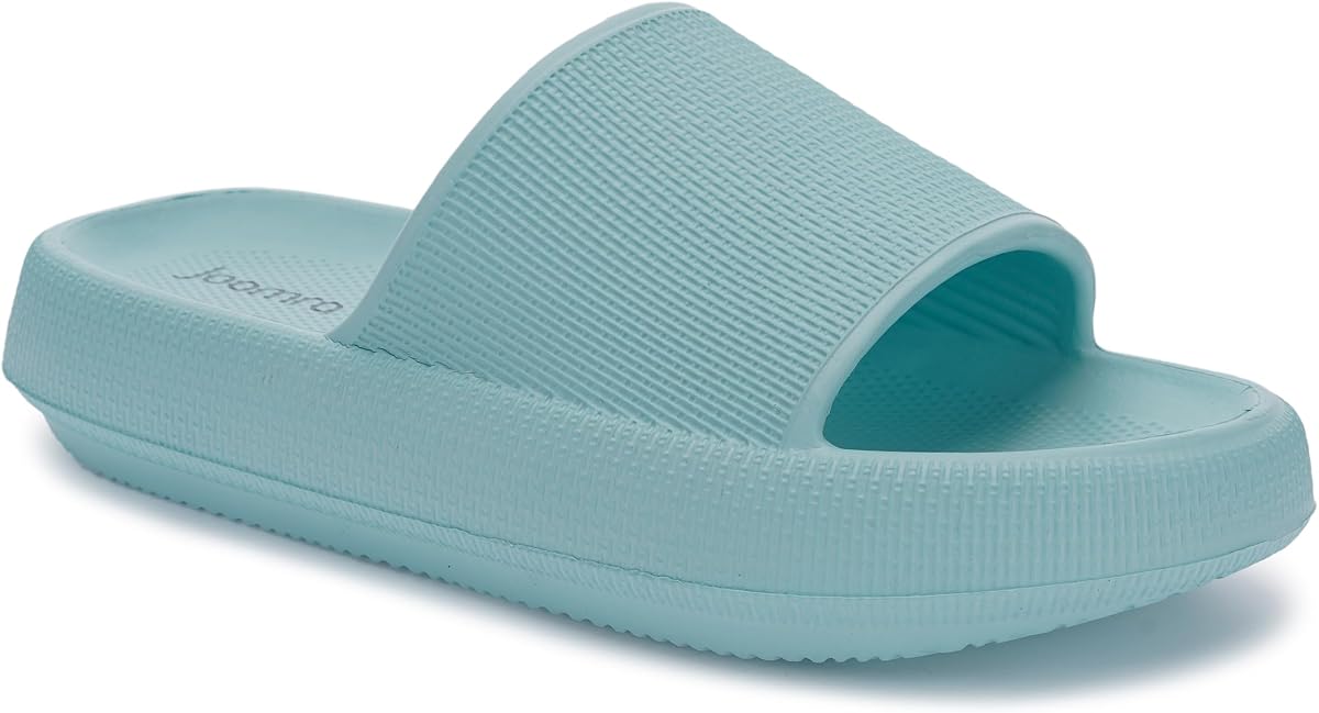 Zapatillas de almohada Joomra para mujeres y hombres Chanclas ultra acolchadas de suela gruesa | Suela tipo nube, zapatos de ducha de secado rápido, sandalias suaves para interiores y exteriores con punta abierta