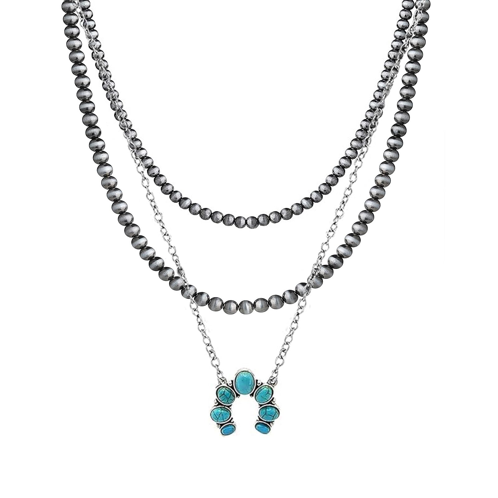 Western Necklaces Real Navajo Pearl Choker 6mm With Authentic