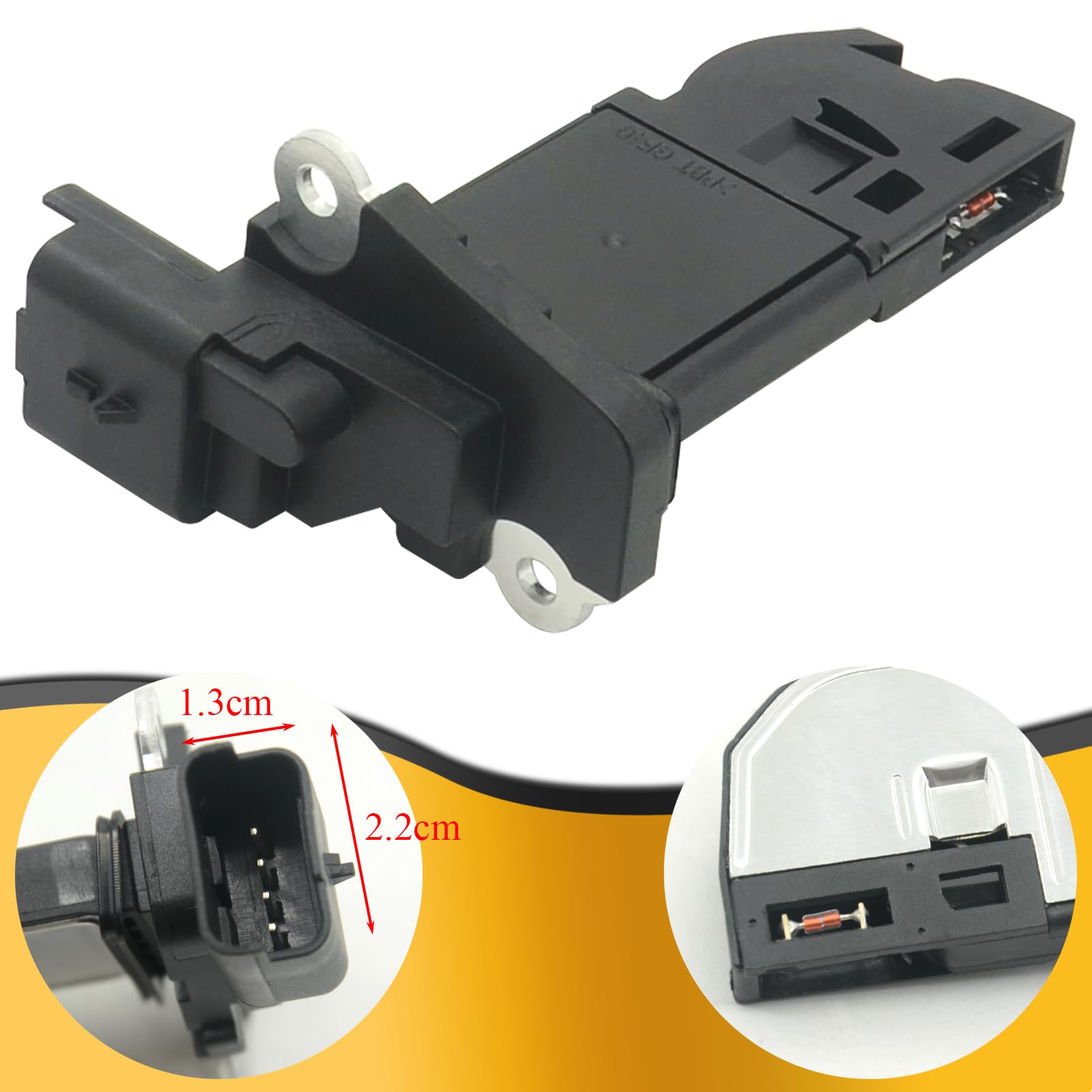 Sensor medidor de flujo másico de aire 9677093080 para Berlingo C-Elysee C3 C4 208 301 308 508 2008 Sensor MAF 3639668