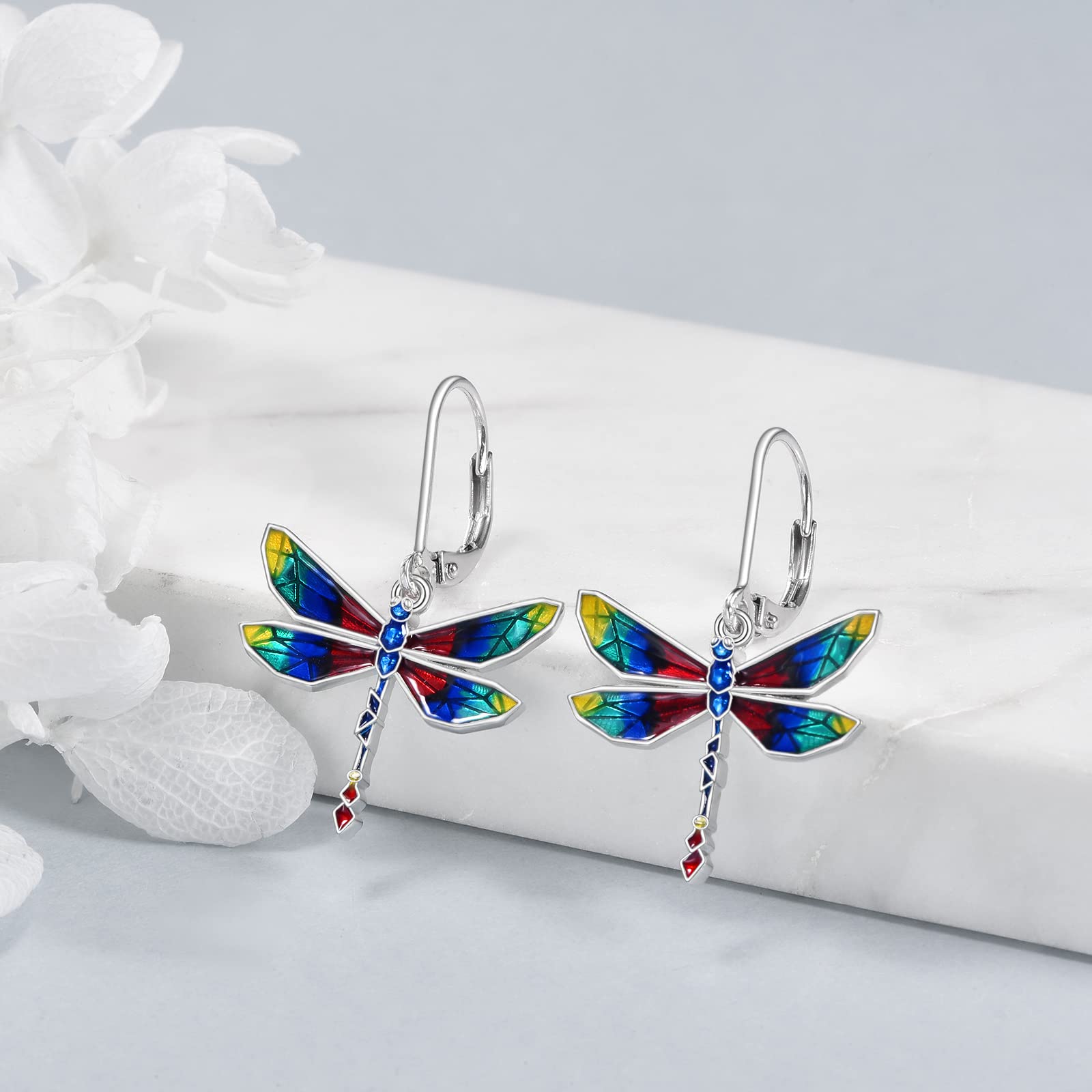 Wolf/Katze/Eulen/Biene/Phönix/Kolibri/Fuchs/Libelle/Faultier Ohrringe 925 Sterling Silber Tier Ohrringe Schmuck Geschenke Für Damen Mädchen