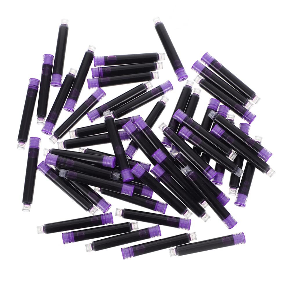 Cartucce Pen Ink 150pezzi Plastico Porpora per Scuola | Cancellabili, Leggere e Compatte, Festa Scuola Decor, Ricariche di Inchiostro per Scuola