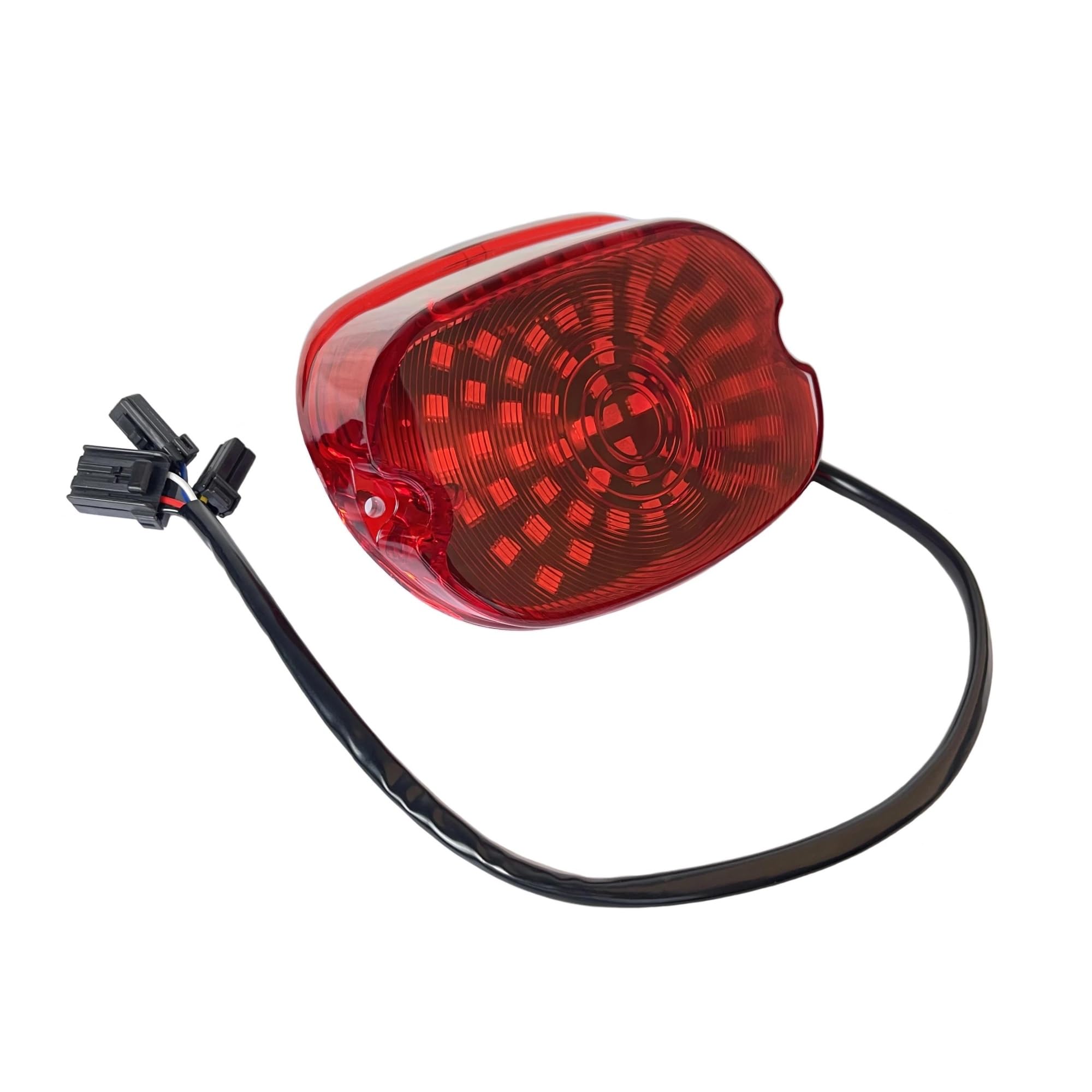 luce posteriore freno stop Fanale posteriore a LED per moto, stop, freno, per Harley, per Dyna, per Electra Glide(Red)