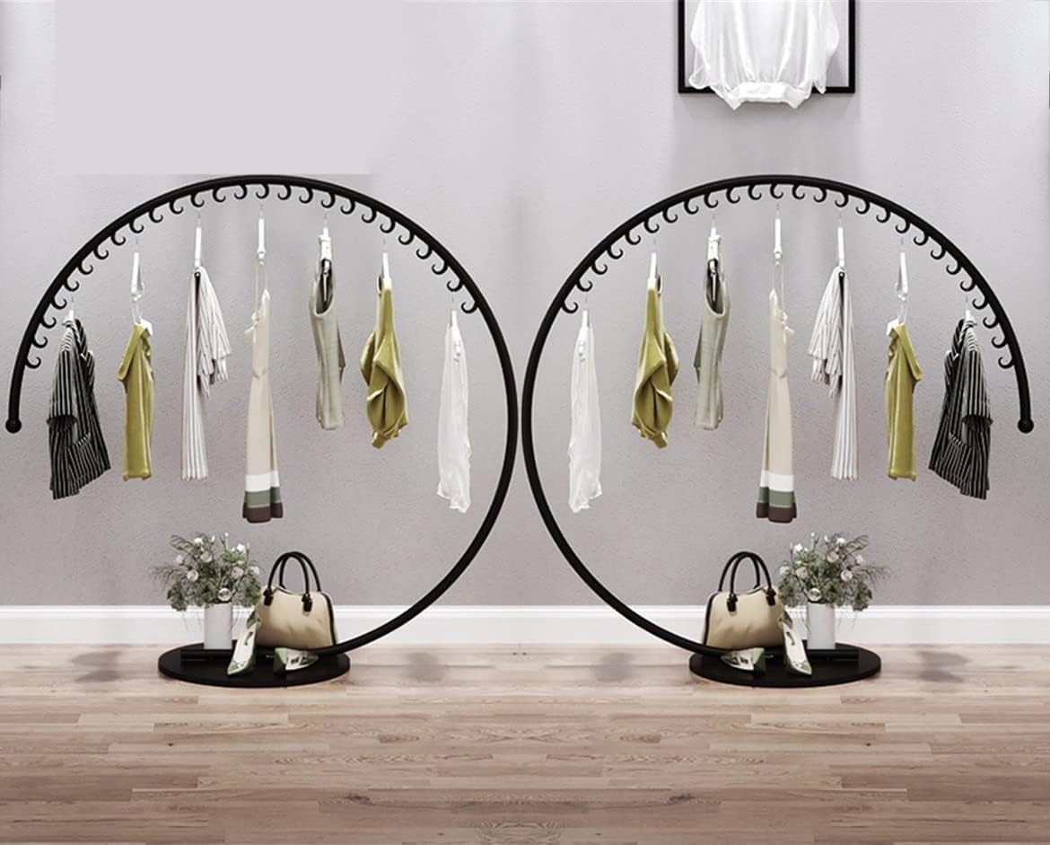 Tringle portant à vêtements rond métallique robuste et durable