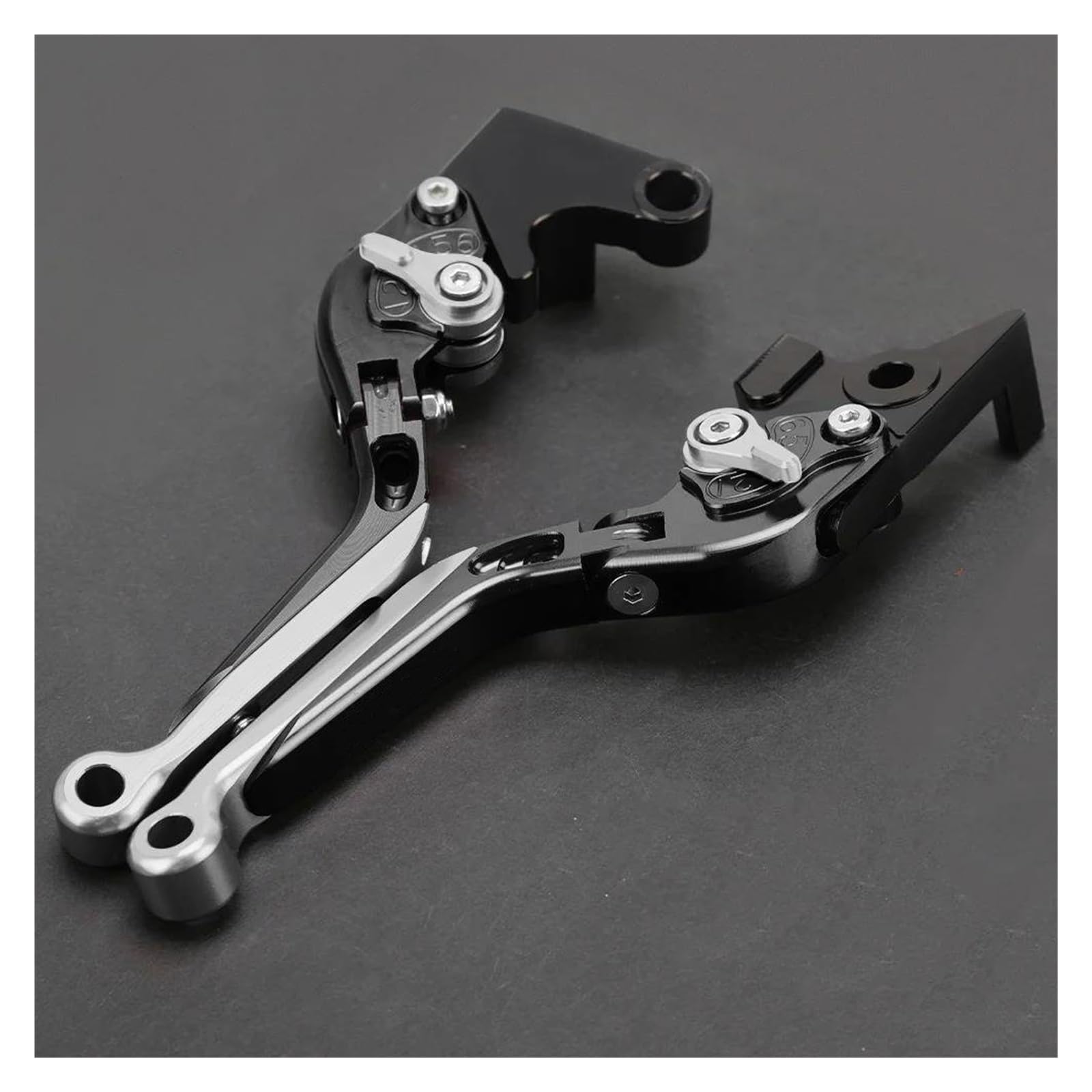 Mamxvkvzeu Q Motorbike Brake Clutch Handle Levers Motorcycle Folding Brake Clutch Lever Handle Levers Adjustable For Ninja500 Z500 Z 500 2024 2025(Q)