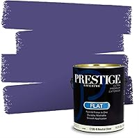 Vista 86 de PRESTIGE Pinturas de pintura interior e imprimación en uno, 1 galón, plano, combinación comparable de Sherwin Williams* Kimono Violet*