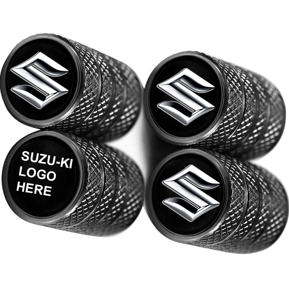 Greenworld Premium Black Metal Car Tyre Valve Cap Air Cap Car Tyre