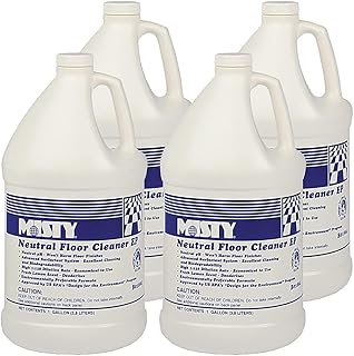 MISTY Optimax Neutral Floor Cleaner EP - 1 Gallon (Case of 4) 1033704 - Advanced Surfactant System, Excellent Cleaning and Biodegradability, Fresh Lemon Scent Deodorizes