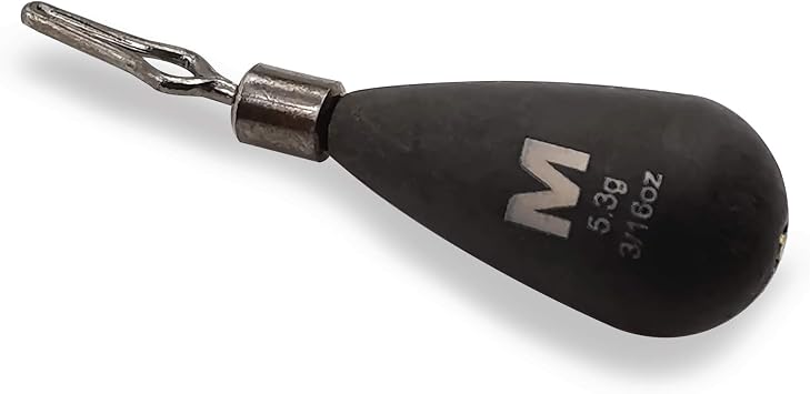 Mustad Tungsten TitanX Teardrop Drop Shot Weight