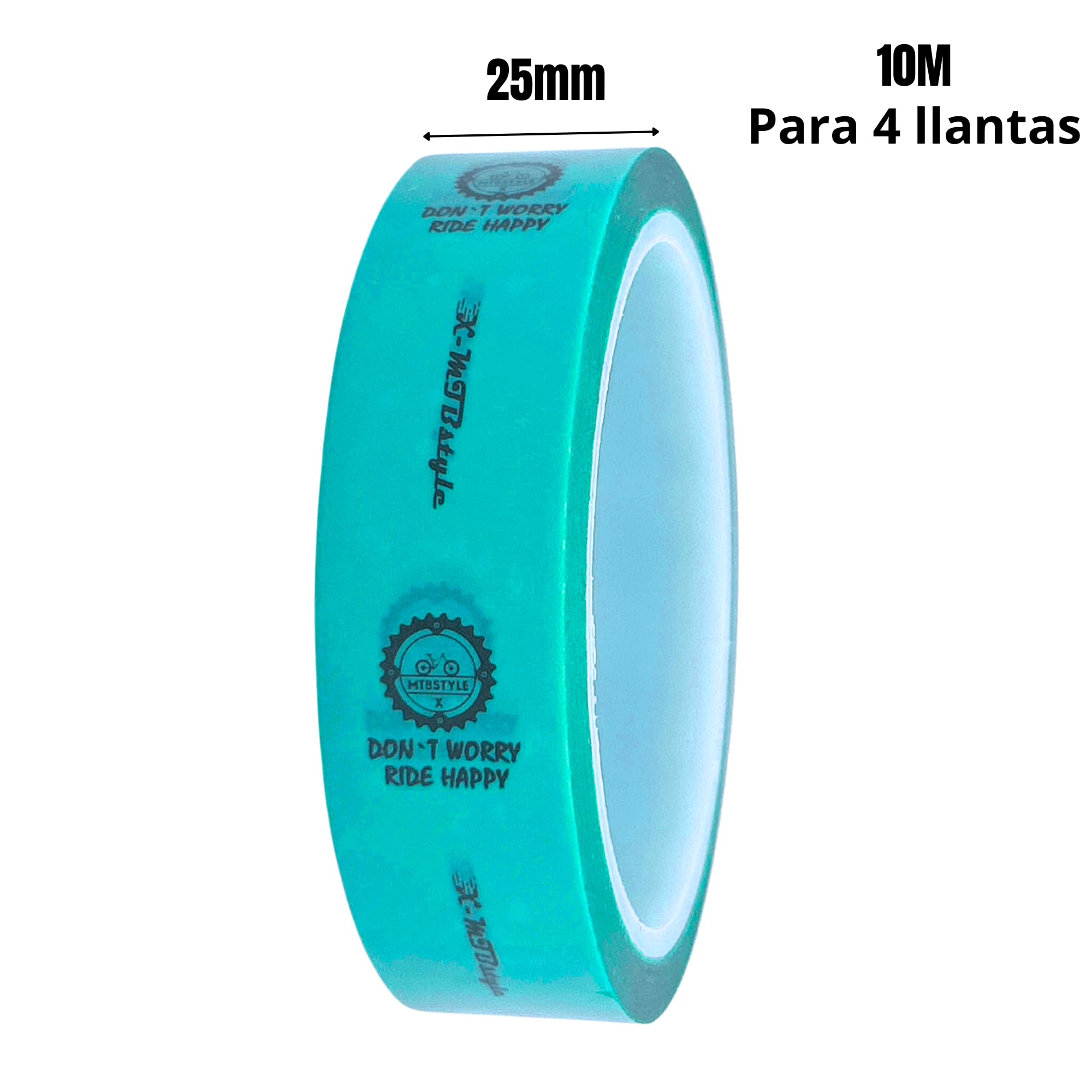 Taśma rurowa 25 mm x 10 m | Tło obręcze do kół 20-29 cali | Taśma klejąca do obręcz MTB, E-Bike, Gravel i szosowych