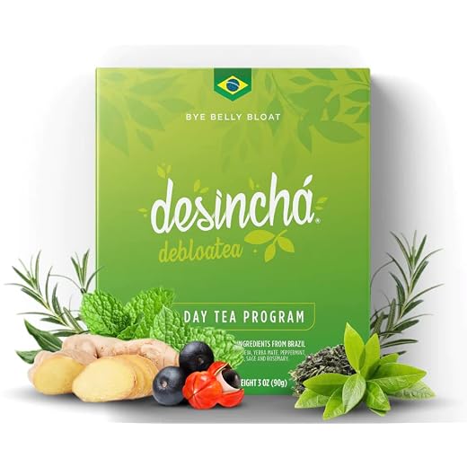 Desincha Tea - Natural Herbal Tea | Increase Energy, Supports Mental Focus & Metabolic Health I All 8 Natural Ingredients I 60 Day Supply