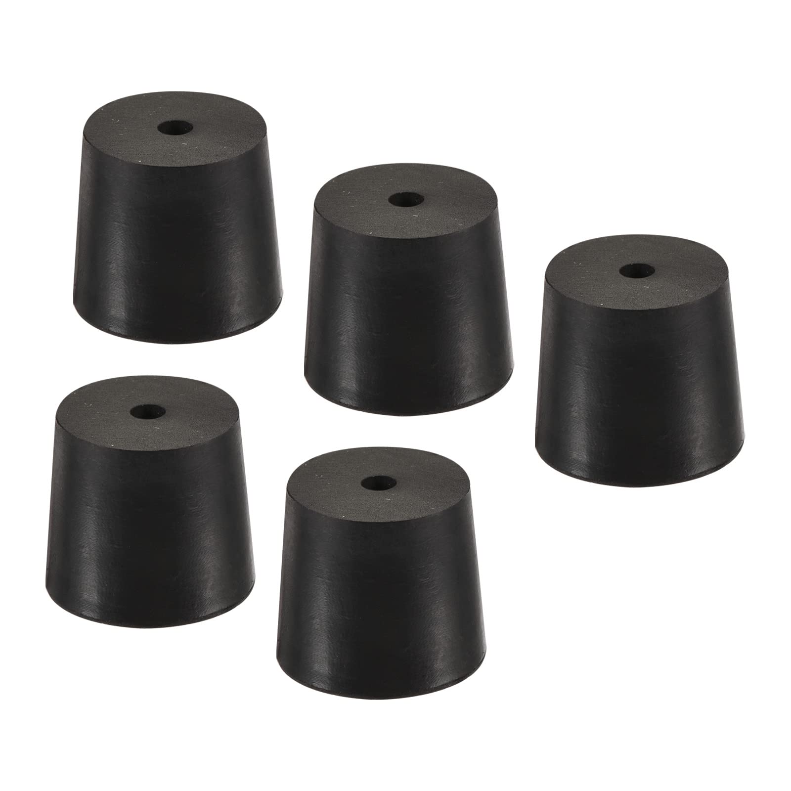 YOKIVE 5Pcs Rubber Stoppers with Hole, Tapered Plugs with
