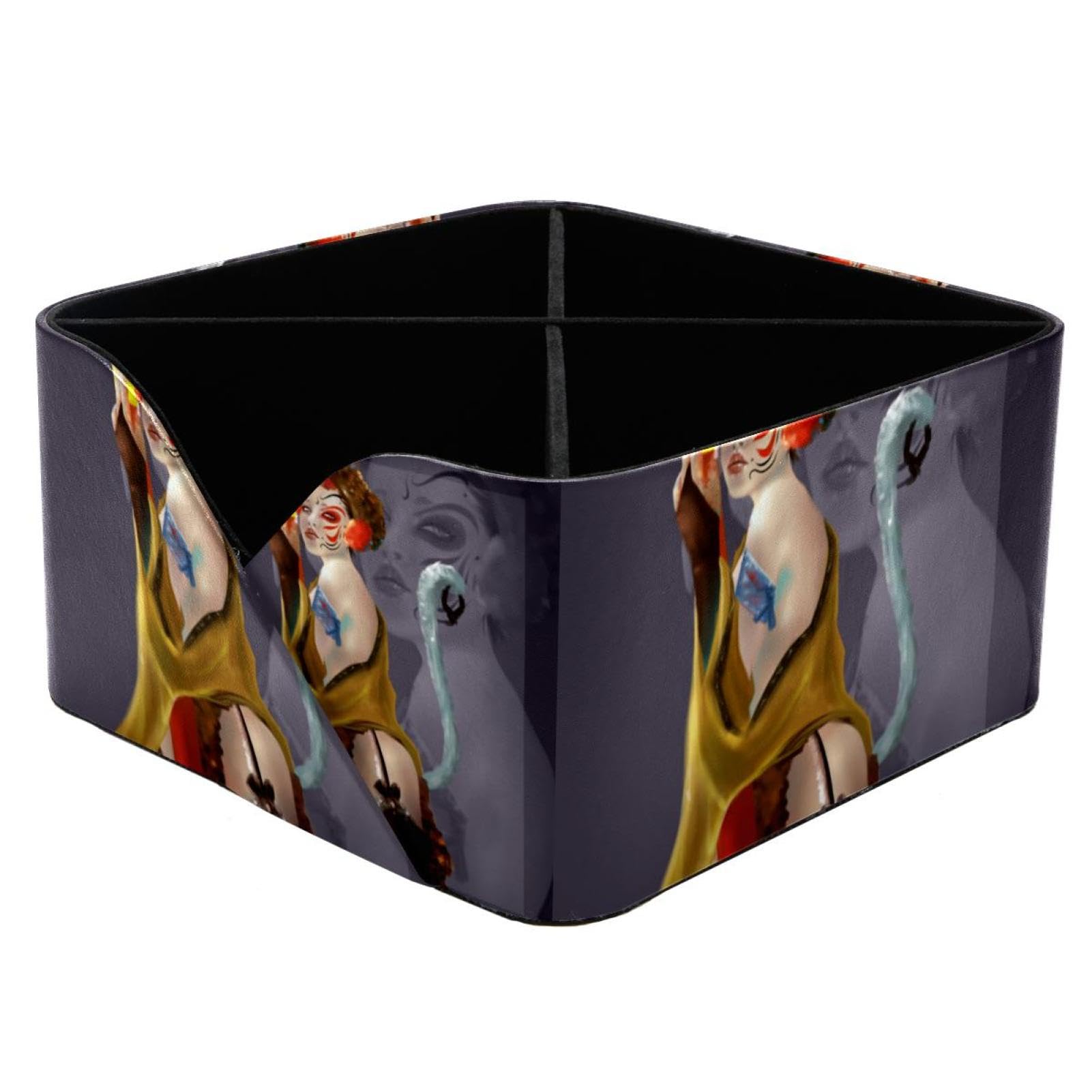 Porte-stylo Sexy Woman rectangulaire à double compartiment pour bureau
