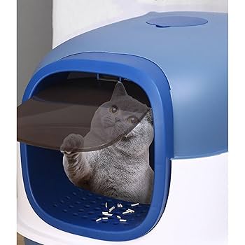 Pety 猫用トイレ ドーム型 グレー 楽天市場】【20%OFFクーポン】猫トイレ ドーム型 猫用トイレ本体