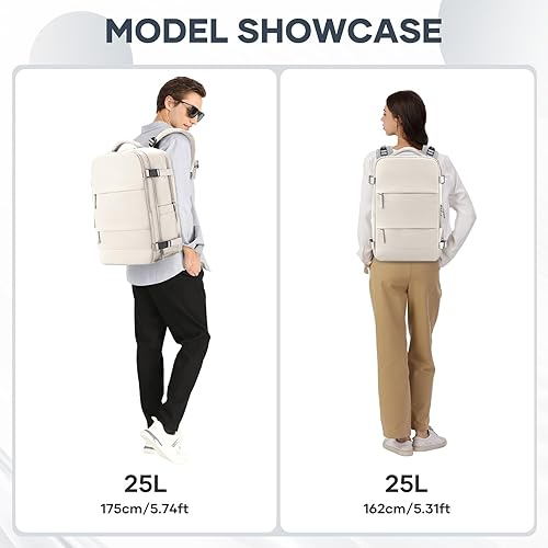 Miniatura 373 de coowoz Mochila de viaje grande para mujeres y hombres,Mochila de transporte,Mochila de senderismo impermeable para deportes al aire libre, Azul, 45