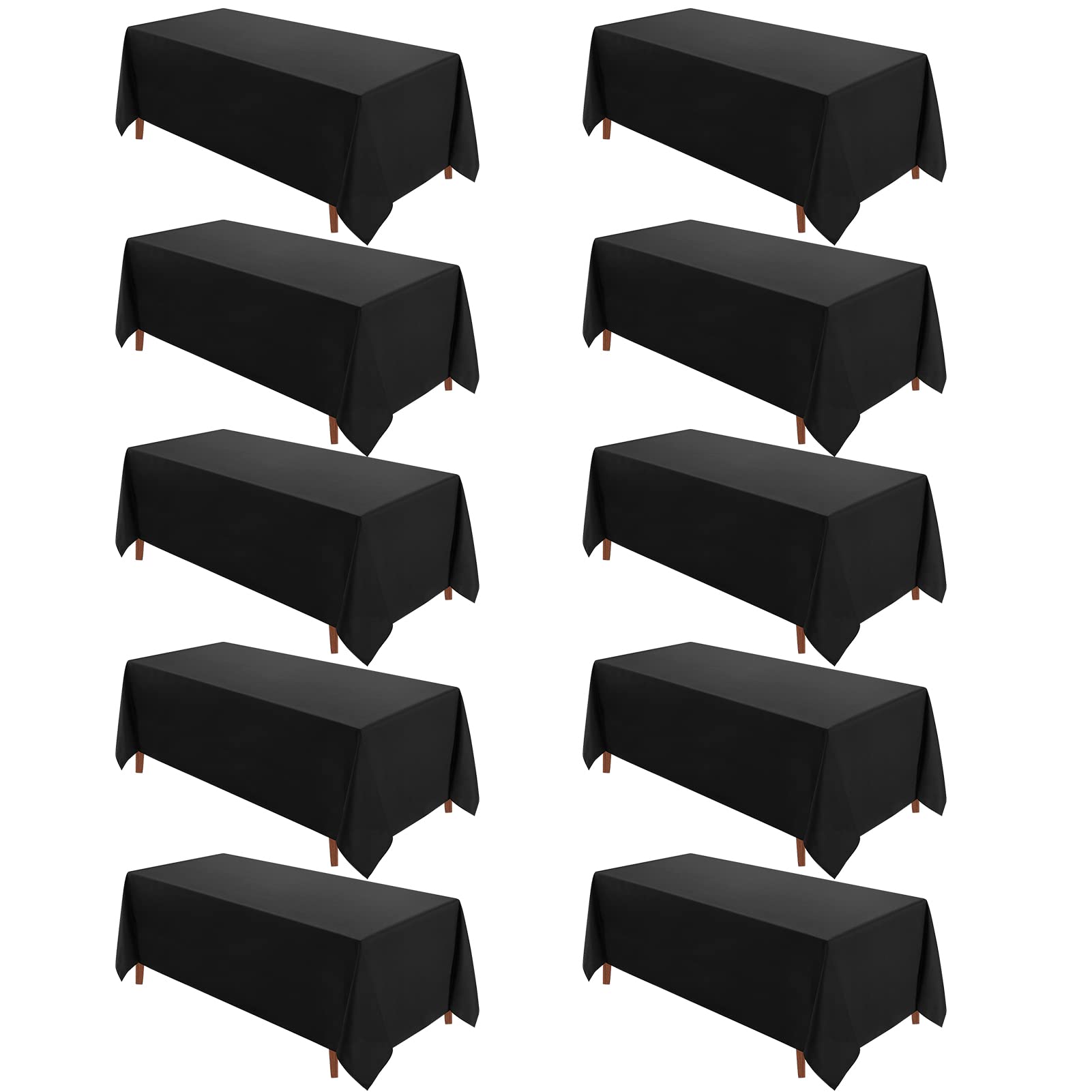 VidaFete Table Cloth 10 Pack 90 * 132inch Rectangle - tablecloths | Mubboo