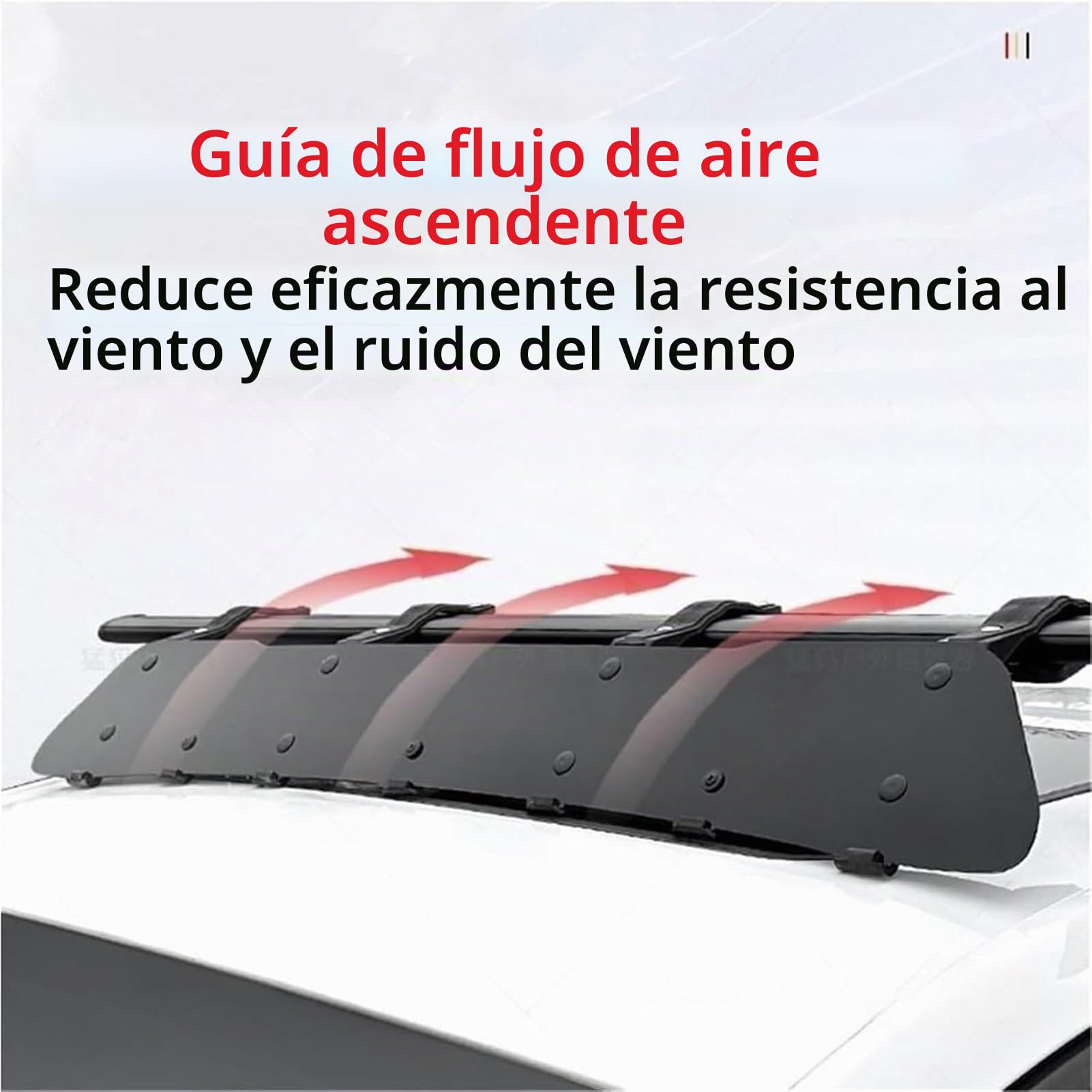 Deflector de Viento for automóvil Moderno, carenado de Parabrisas con baca, Deflector de Viento con reducción de Ruido, Deflector de Aire Universal for Camiones(114CM-44.9IN)