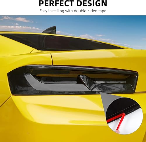 Miniatura 5 de Fundas de lámpara trasera, protectores de luz trasera ahumada, compatibles con Chevrolet Chevy Camaro 2016 2017 2018, accesorios exteriores, ABS