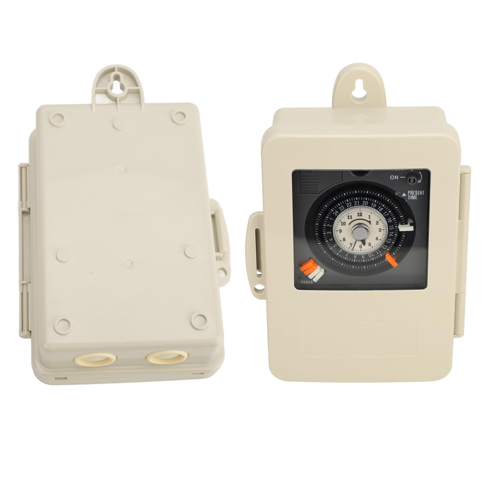 Temporizador Torvex, Temporizador mecánico de segmento programable con 96 pestañas de Encendido y Apagado, Control de iluminación y electrodomésticos para programación Diaria