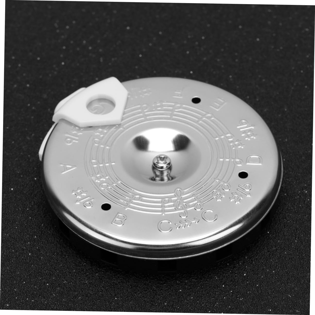 FAVOMOTO 2pcs Tone Violin Tuner Bass Tuner Pitch for Accurate Tuning Lightweight Easy to Use Music Tool for Musicians Silver