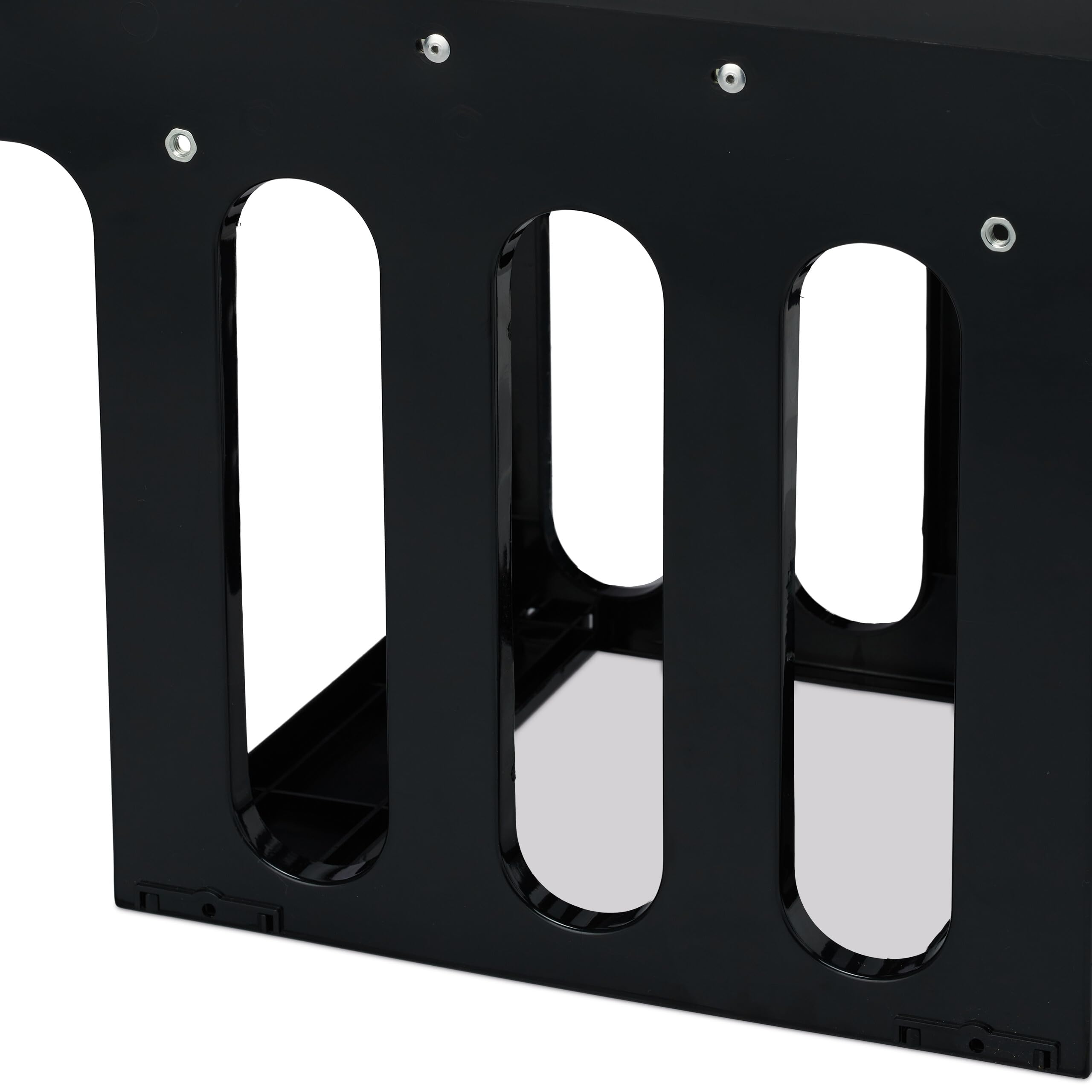 Relaxdays Pattumiera Estraibile con 2 Secchi, Bidoni Raccolta Differenziata Sotto Lavello, 2x 8 l, 35,5x25x47 cm, nero