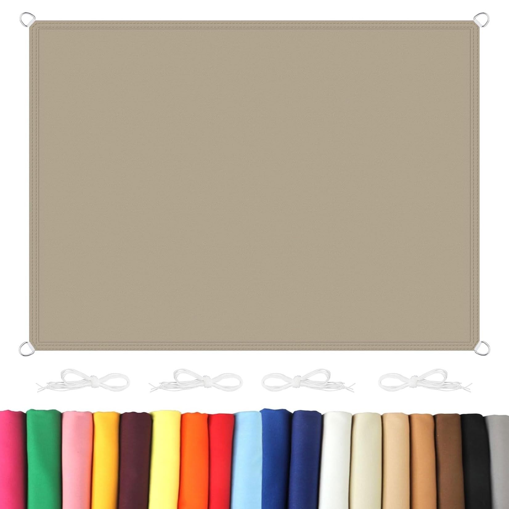 Voile d'ombrage imperméable 4x7,5m protection UV totale