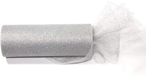 Miniatura 3 de 9 rollos de tul con BRILLO, 6 pulgadas x 30 pies cada uno