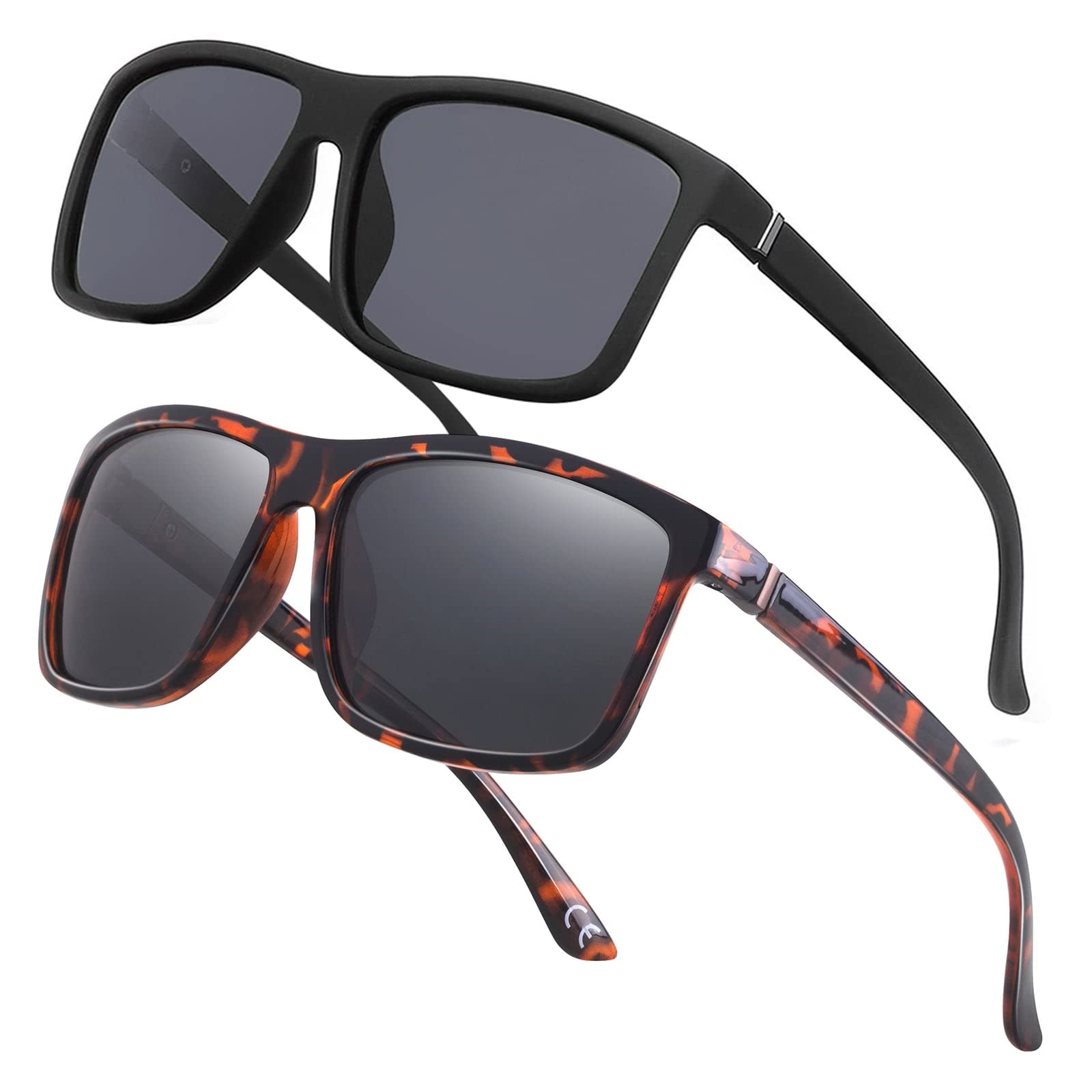 Men's Sports Polarized Sunglasses Square Frame Glasses NP1007