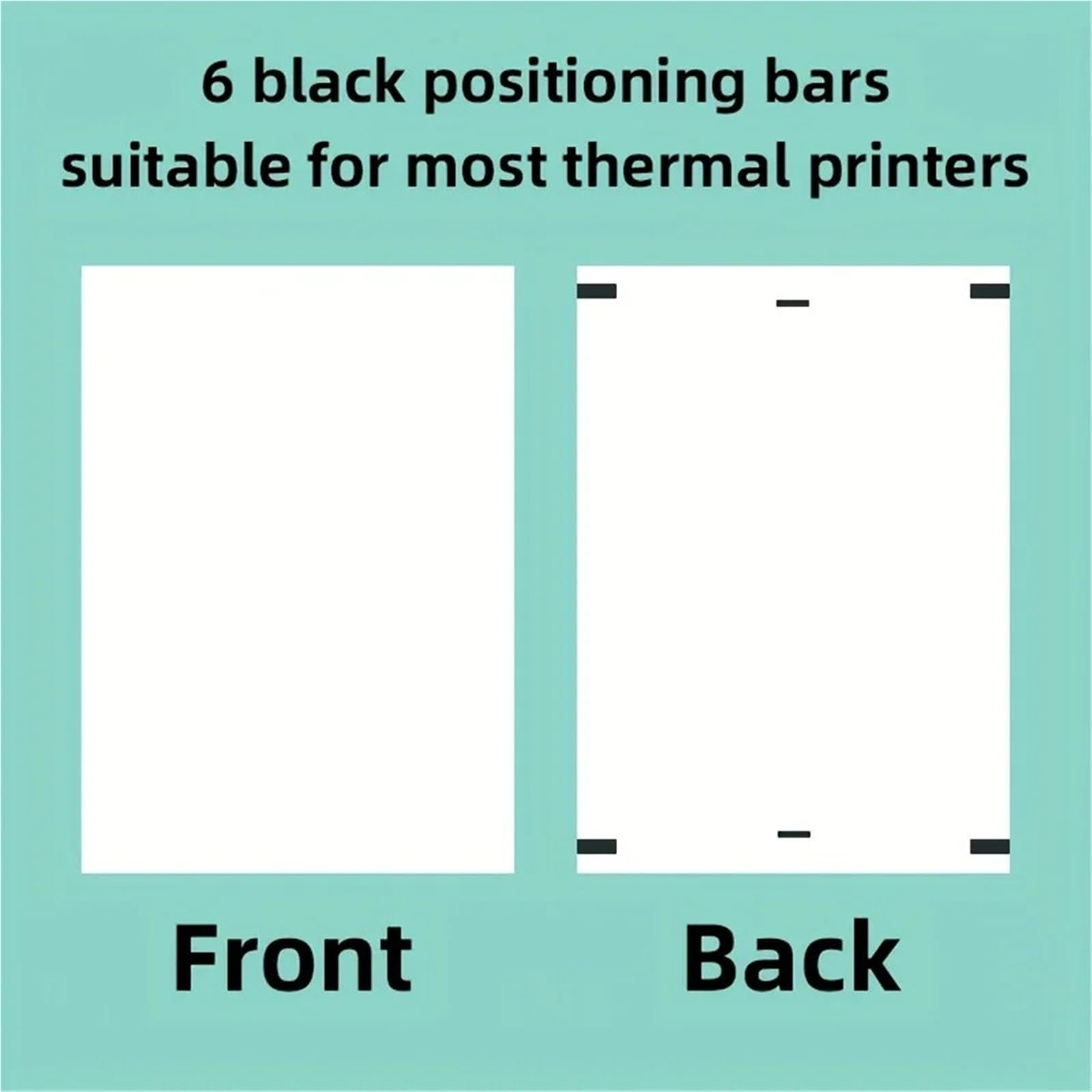 Kopierpapier Druckerpapier A4 200-Blatt-Pack A4-Thermopapier – schnell trocknender Dauerdrucker, Faltblätter for Quittungen und Rechnungen