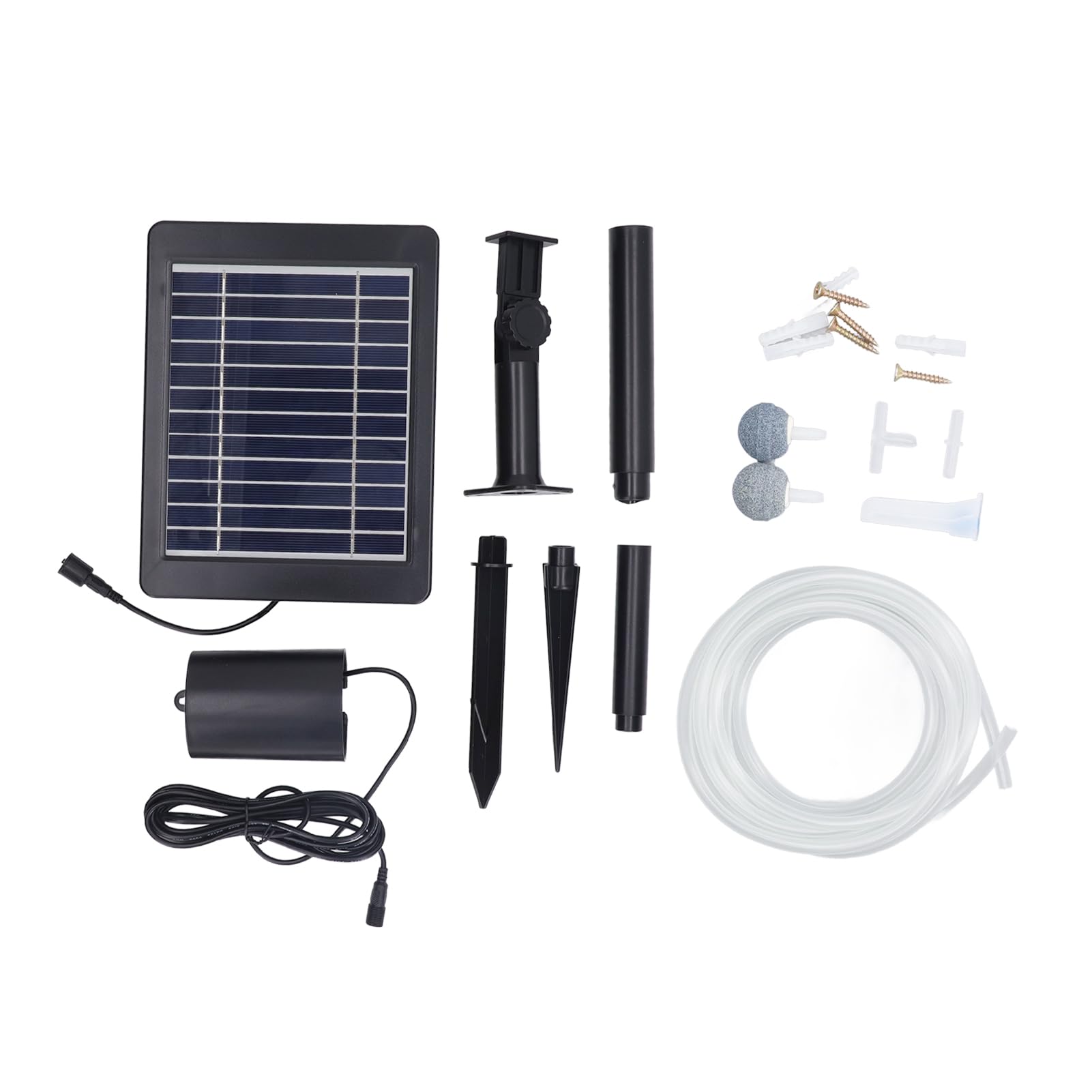 FTVOGUE Bomba de Oxígeno Solar Bomba Aireadora Ajustable con Panel Solar