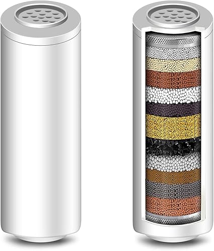 Paquete de 2 cartuchos de filtro de ducha de repuesto