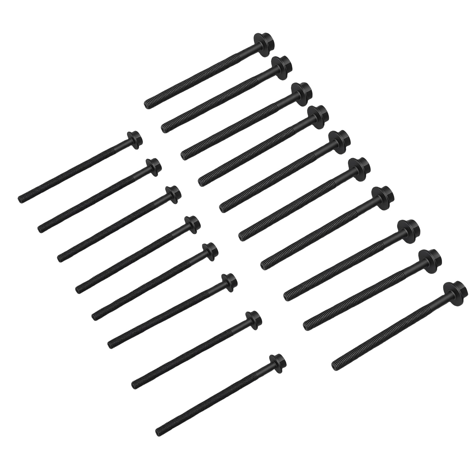 Naroote Set Testate Cilindro 18 Pezzi, Kit Motore in Acciaio Ad Alta Resistenza, Set Motore Resistente Alle Alte Temperature, Ideale per MK7 MK8 Custom 2.2 FWD RWD Dal 2006 in Poi