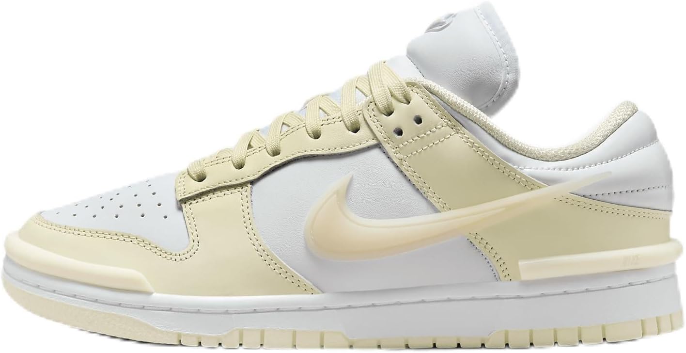 Nike Dunk Low Twist Women's Shoes (DZ2794-104, Coconut Milk/White/Guava Ice) Size 6.5