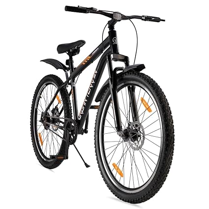 Urban Terrain UT5001S27.5 Bolt Steel MTB 27.5T Mountain Cycle - Disc Brake with Free Cycling Event and cultsport App Tracking (17.5 Inches Frame, Ideal for Unisex)