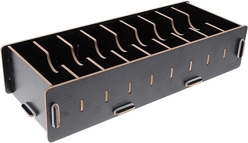 MAGICLULU Accesorios de escritorio de madera, clasificador de correo, caja de almacenamiento versátil, contenedor de almacenamiento para el hogar,