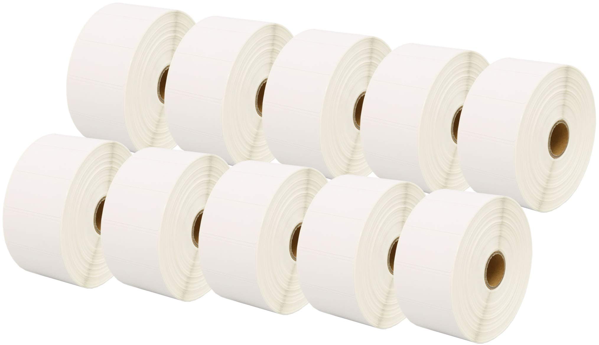 10 Rotoli 52mm x 25mm Etichette termica diretta compatibili per Zebra GK420d GK420t GC420d GX420d GX420t GC420t GX430t GT800 LP2844 TLP 2844 CL-S521 CL-S621 CL-S631 (2000 Etichette per Rotolo)