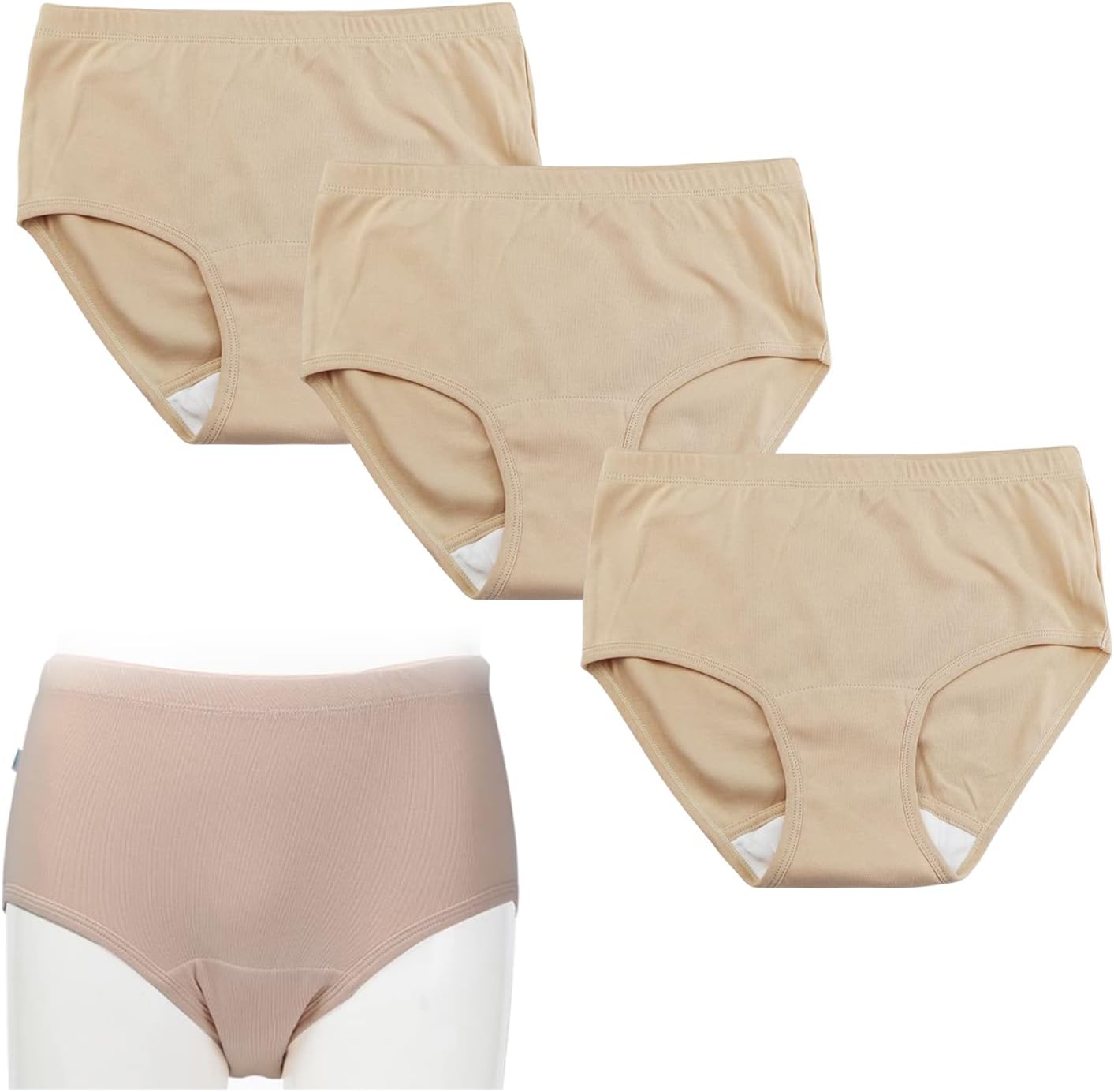 3Packs Incontinence Underwear for Women, Leak Proof
