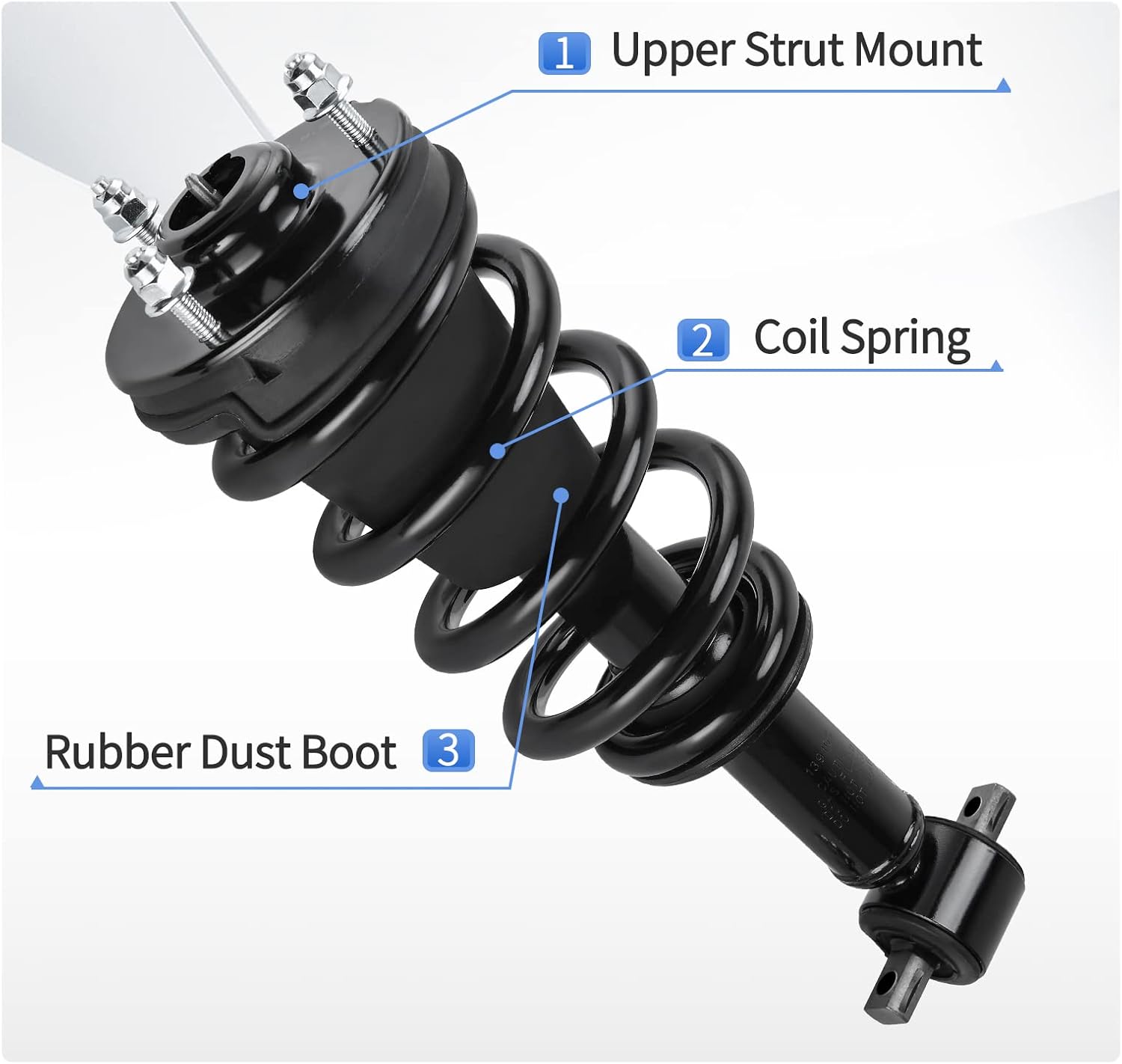 YITAMOTOR Front Complete Strut Rear Suspension Shocks Compatible with 2007-2020 Chevrolet Suburban Tahoe Avalanche 2007-2020 GMC Yukon